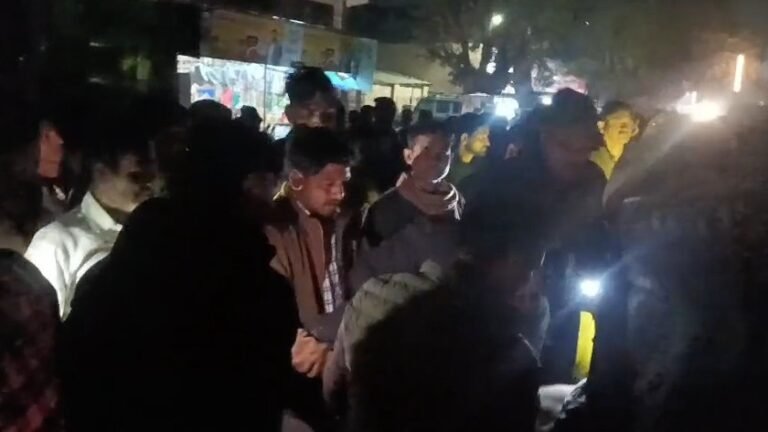 A speeding Apache motorcycle caused havoc at Narayanpur toll plaza on Dibiyapur Road, leaving two seriously injured.