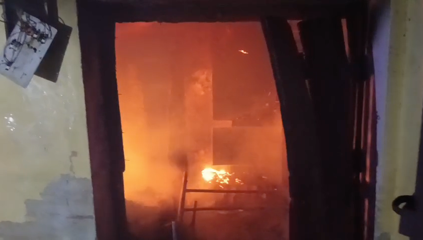 House Gutted in Fire Caused by Prayer Lamp