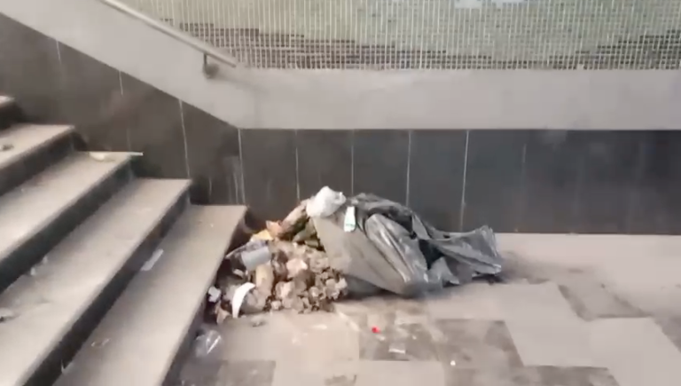 The underground pedestrian walkway in Vinoba Puri has become a source of trouble.