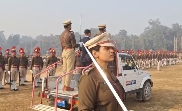 Republic Day Preparations in Bhagalpur: Final Parade Rehearsal Conducted at Sandes Compound