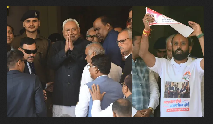 Congress Protests in Bihar Assembly Over Pappu Yadav’s Arrest, Political Message Displayed Through T-Shirts