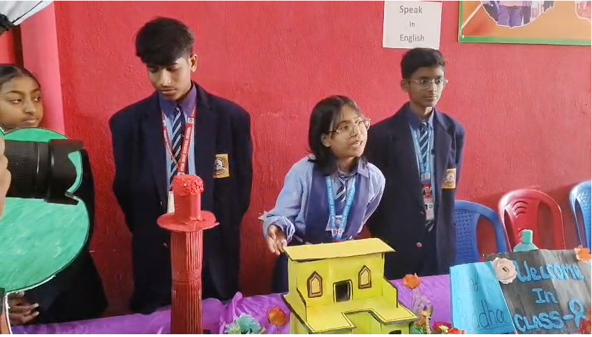 Students showcased their talent at the Science, Art, and Craft exhibition held at Gyan Deep Central School.