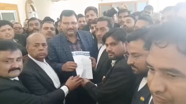 Protests in Badaun over the murder of an advocate in Rampur, demand for an Advocate Protection Act