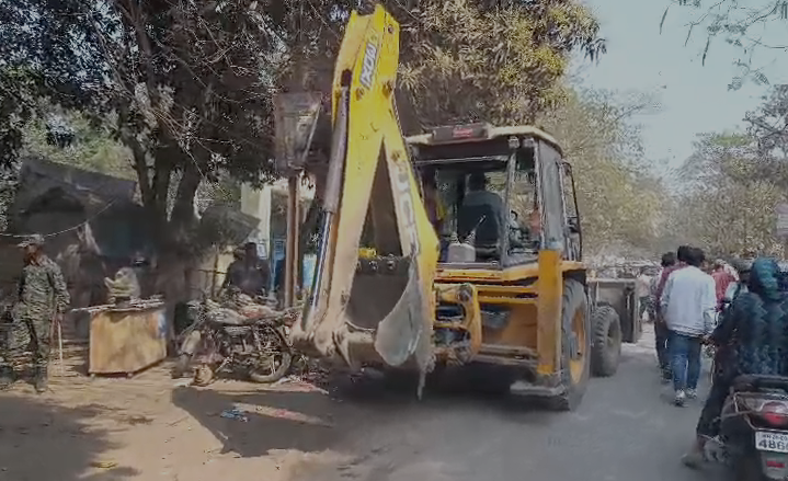 Major Anti-Encroachment Drive Near SP Office in Saharsa