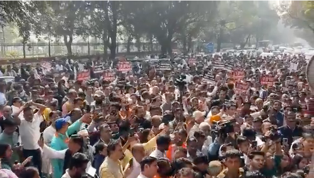 BJP Protests in Delhi Against Rahul Gandhi and Congress Over AI Impact Summit Disruption