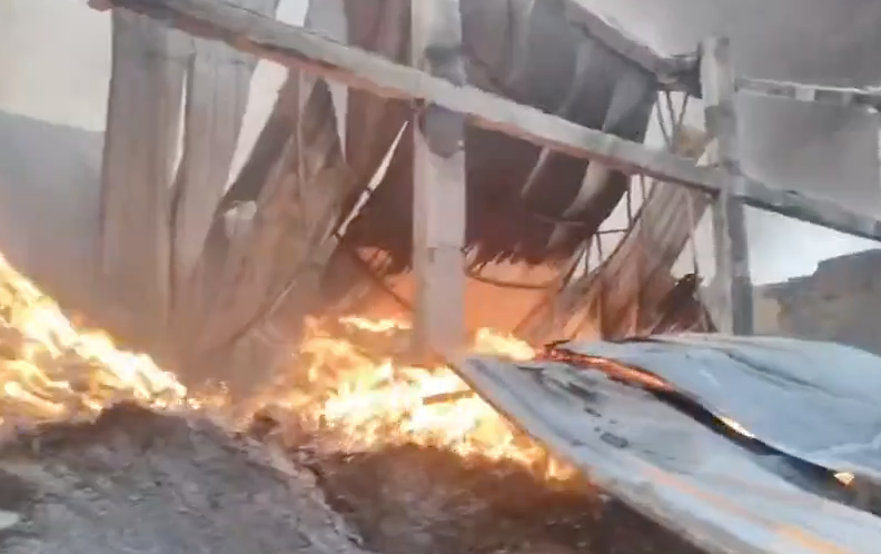 Massive Fire Breaks Out at Plasto Factory in Morbi’s Khanpar Village