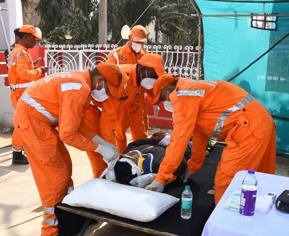 Successful Earthquake Disaster Mock Drill Conducted in Madhubani; All Stakeholders Demonstrated Swift Response