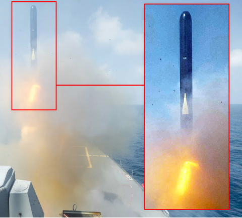 Black Tomahawk Cruise Missile Used for First Time in Iran Strike