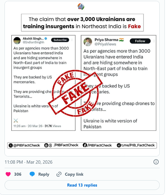 Claim of 3000 Ukrainians Entering India is False, Government Clarifies Truth