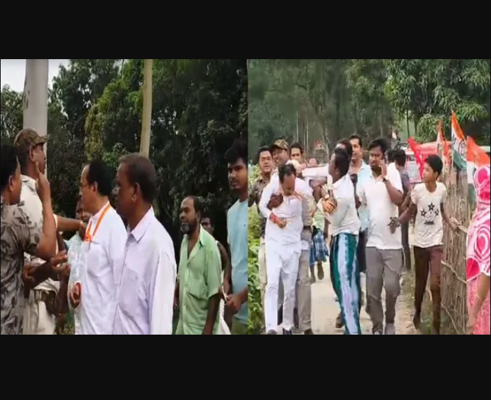 Bengal Election 2026: BJP Candidate Suvendu Sarkar Attacked in Kumargram, Allegedly Beaten by TMC Workers