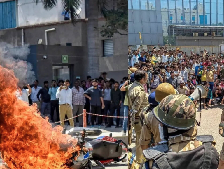 Violence Erupts Again in Noida, Workers Pelt Stones at Police, Vehicles Vandalized
