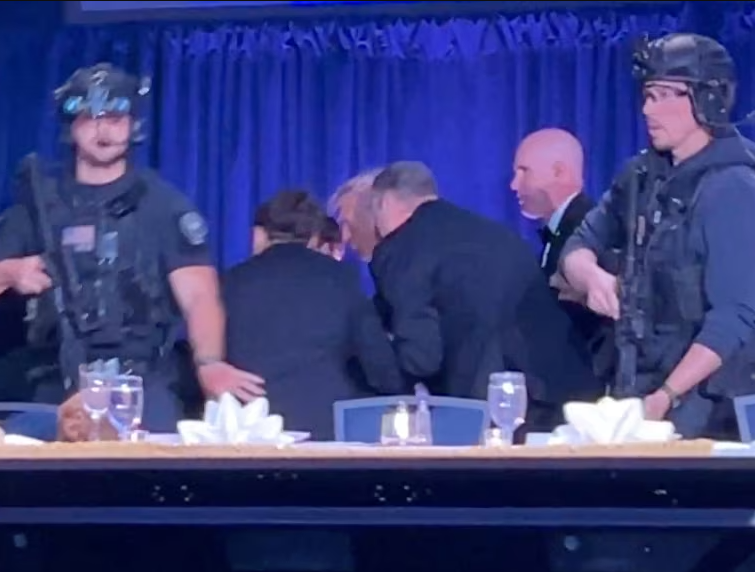 Shots Fired at White House Dinner, Trump Escorted Off Stage Safely