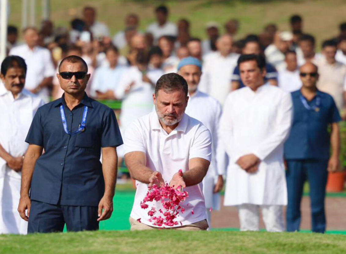 Rahul Gandhi, Kharge Pay Tribute to Nehru on His Death Anniversary at Shanti Van