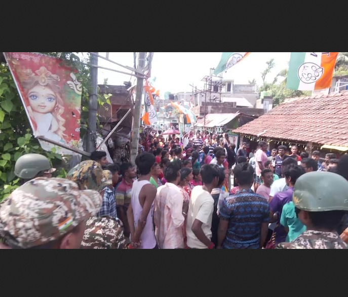 Tension in Falta: Locals Protest Alleged Threats by TMC Ahead of Vote Counting