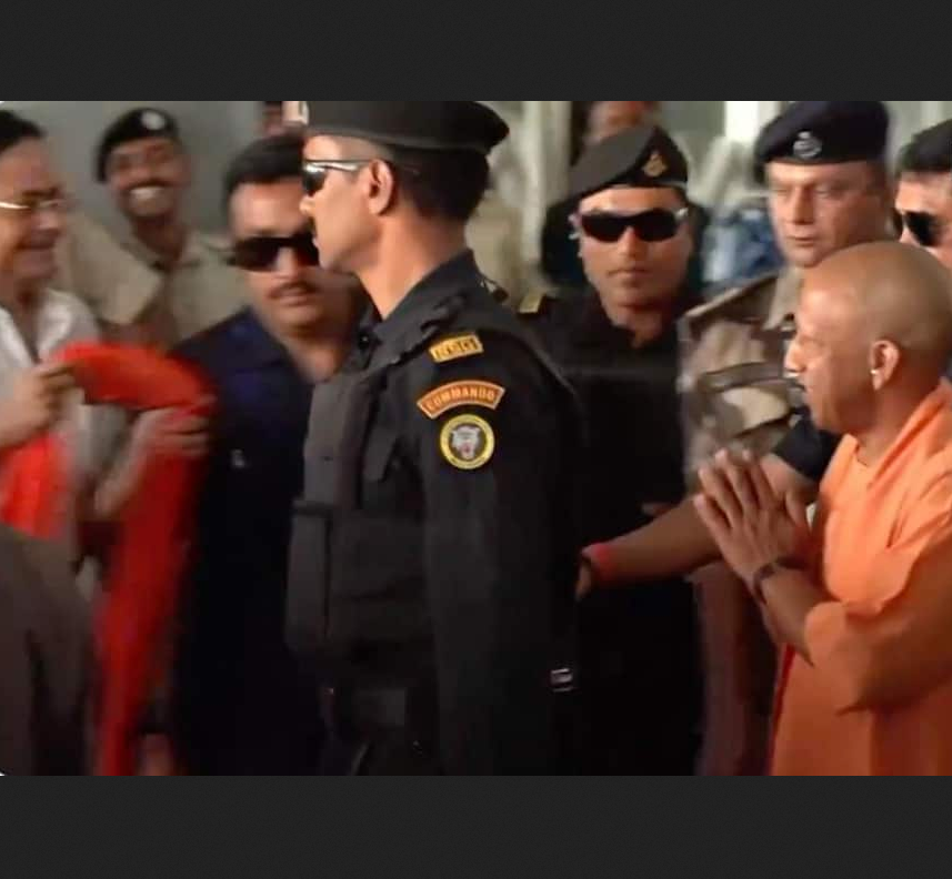 CM Yogi Reaches Kolkata for Suvendu Adhikari’s Oath Ceremony