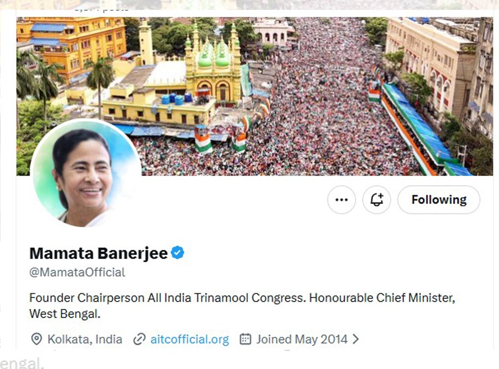 Power Changed in Bengal, But Mamata Banerjee Still Uses ‘CM’ Tag on Social Media