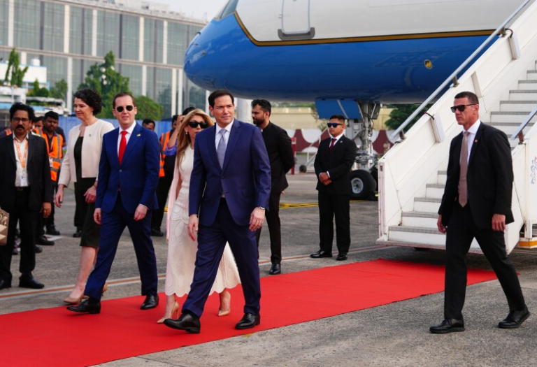 US Secretary Marco Rubio Arrives In India