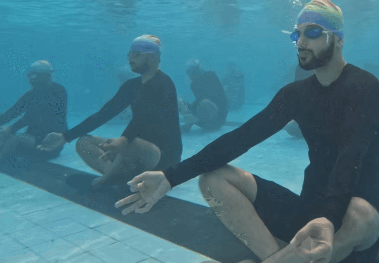 Indian Navy Marks Yoga Day with Unique Underwater Yoga Session at INS Satavahana