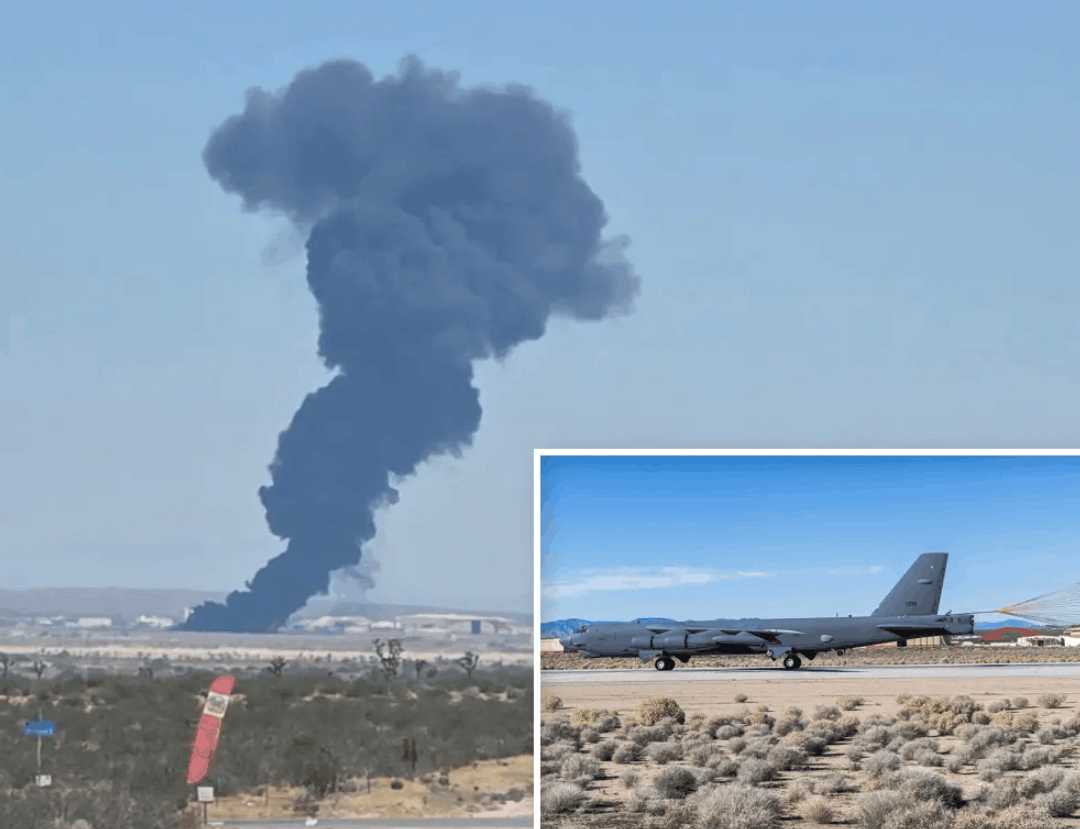 US Air Force B-52 Bomber Crashes in California Desert, Eight Feared Dead