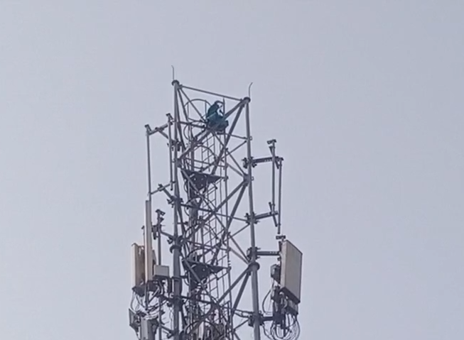 Young Woman Climbs 135-Foot Mobile Tower, Sparks Panic In Lakhimpur Kheri