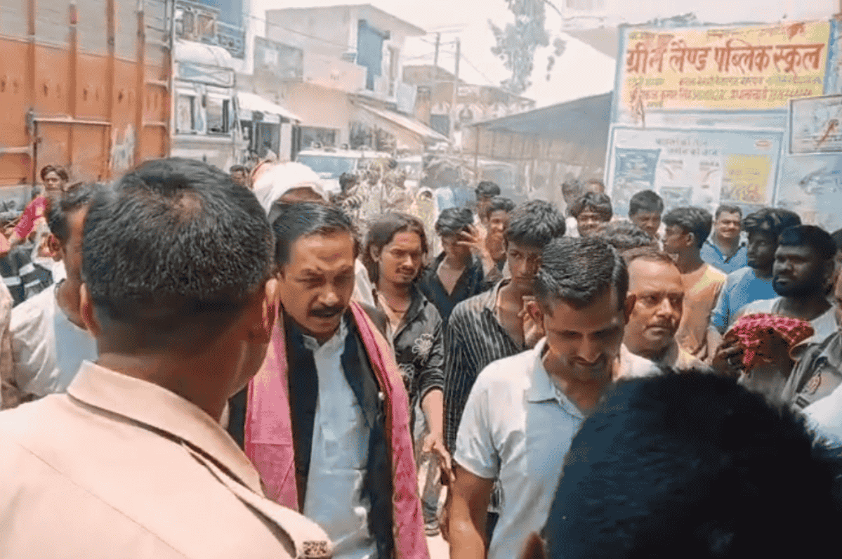 Villagers Protest Against Overloaded Sand Trucks, Traffic Disrupted In Nandwal