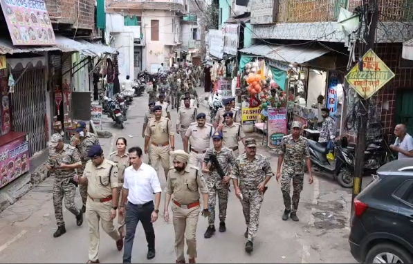 Datia Bypoll: Flag March Conducted to Ensure Free and Fair Voting