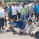 Gorakhpur: Lawyers Protest Contractor Shiv Kumar Tripathi’s Murder, Block Road Outside Medical College