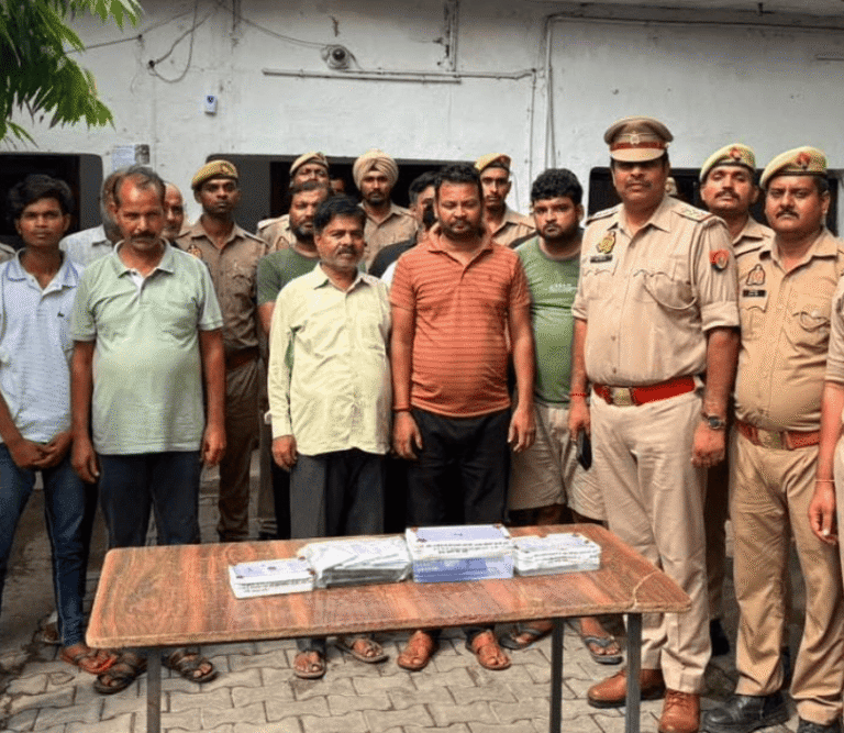 Etah: Major Crackdown on Gambling, 11 Accused Arrested