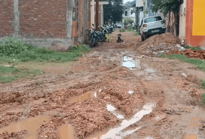 Residents of Devi Singh Colony in Lalitpur Demand Roads and Drainage Facilities
