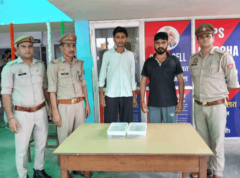 Two Arrested in Amroha Shop Firing Case, Illegal Firearms Recovered