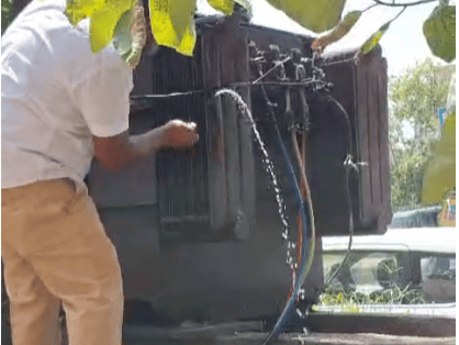 People Rush to Collect Transformer Oil After Blast in Bulandshahr, Viral Video Raises Safety Concerns