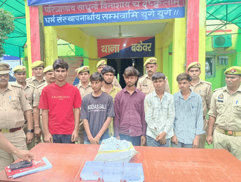 Etawah Police Bust Theft Cases, Six Accused Arrested with Stolen Valuables