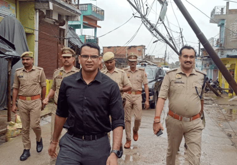 Storm and Heavy Rain Damage Power Infrastructure in Balrampur