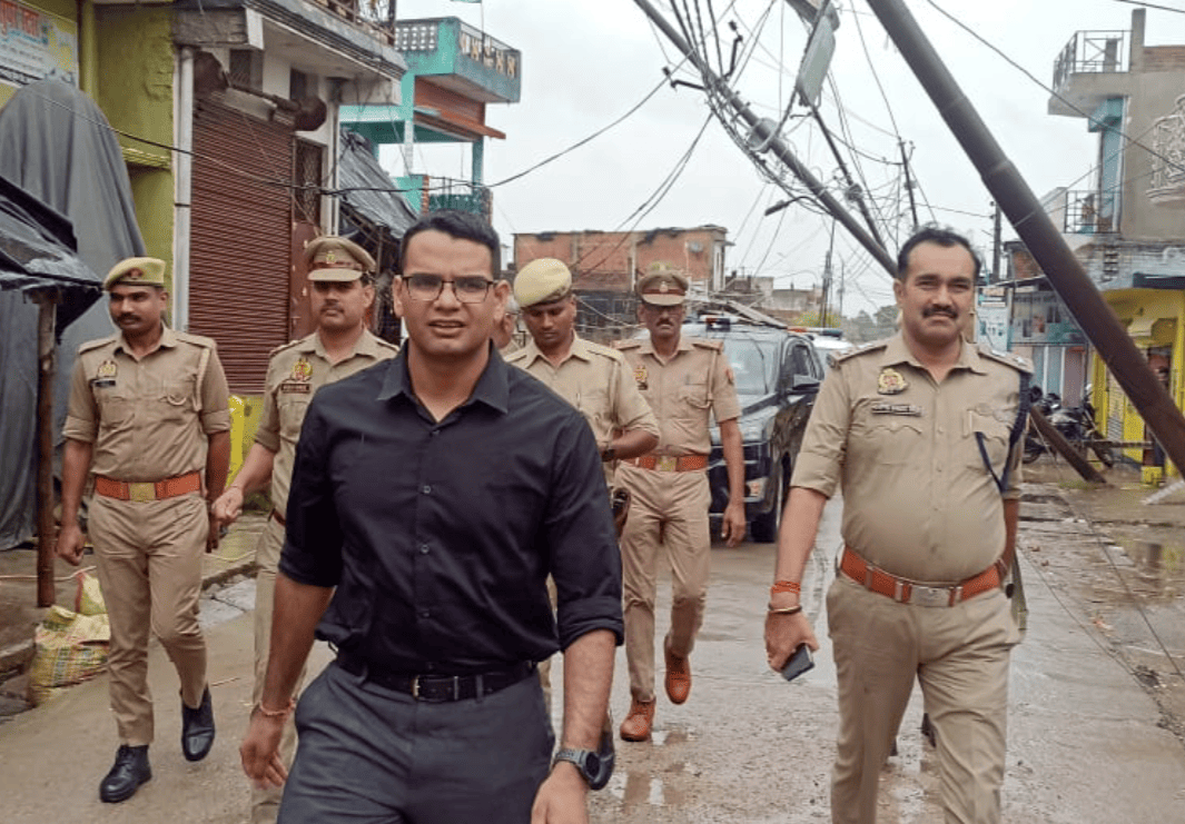 Storm and Heavy Rain Damage Power Infrastructure in Balrampur