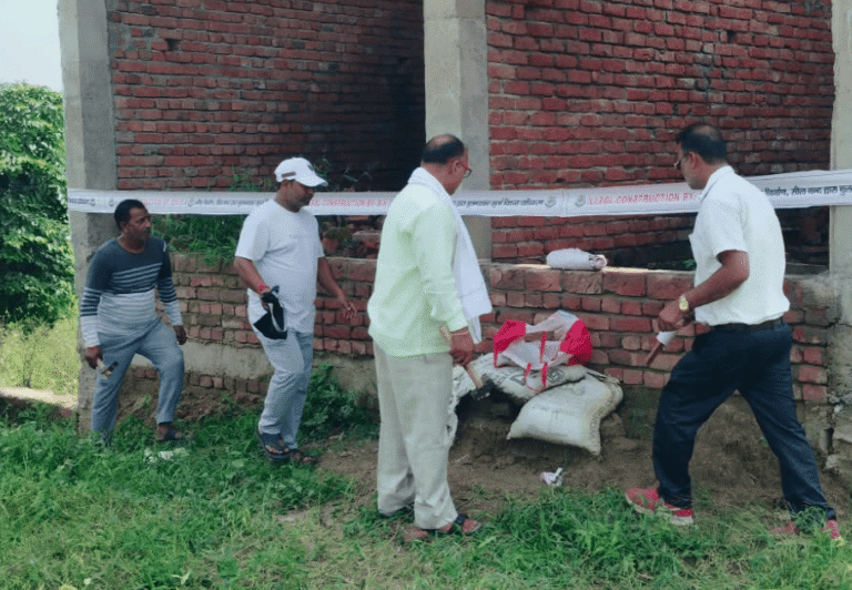 Bulldozer Action Against Illegal Plotting on 13 Bighas in Khurja