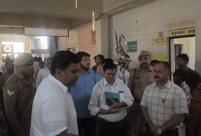 Sitapur DM Conducts Surprise Inspection at Parsendi CHC, Orders Action Against Negligent Staff